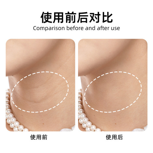 Cross-border skin tone neck line facial lifting patch skin tone non-transparent neck film wrinkle patch non-irritating skin invisible fixing band neck line patch