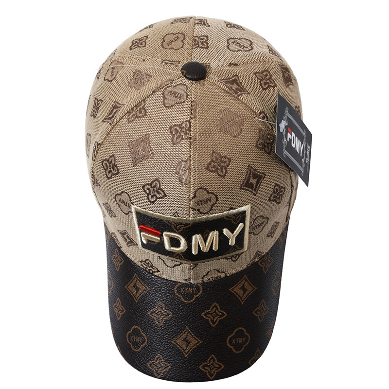 Stylish Leather Baseball Cap Adjustable Breathable Sun Hat For All Seasons Suitable For Everyone_voghion.com