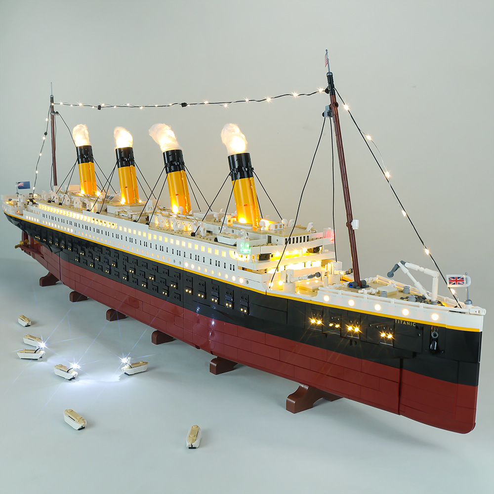 EASYLITE适用兼容LEGO乐高10294泰坦尼克号游轮船LED灯饰灯光灯组