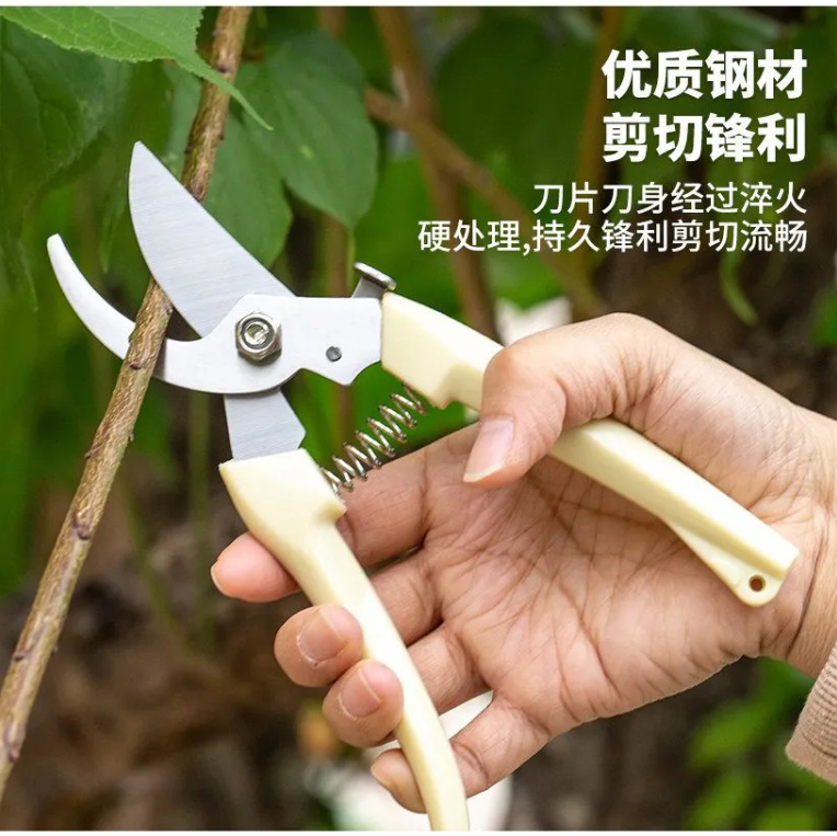 现货工厂直销弯头7寸树枝剪刀修枝剪花多用园艺剪园林插花剪刀