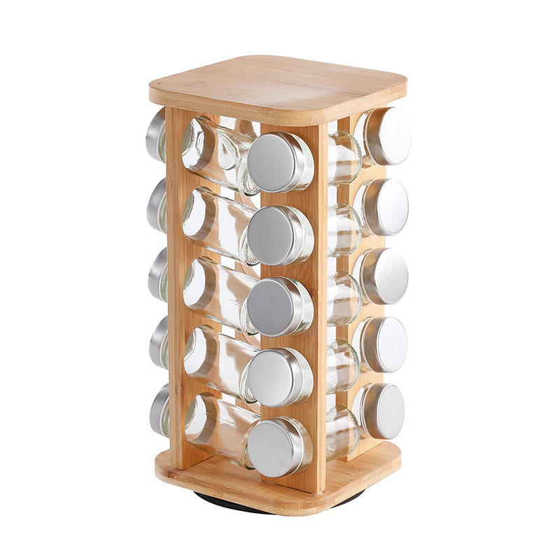 20 square silver lids (including jars)