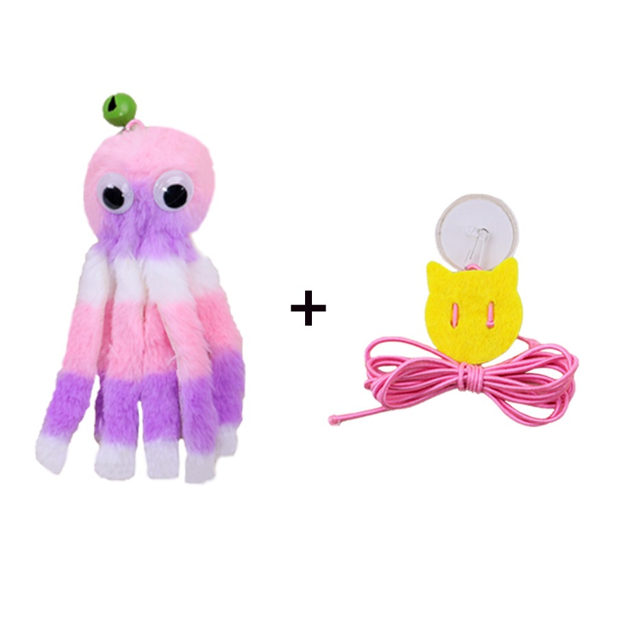 보라색 문어 고양이 장난감