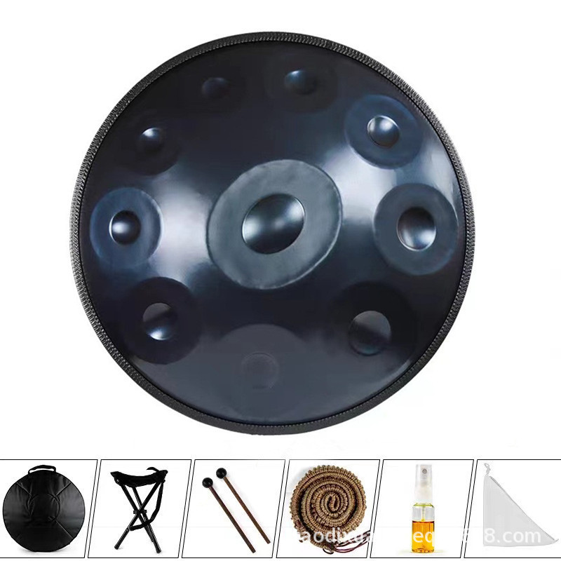 Instrumentos musicales Disco de mano Batería Handpan de grado profesional Disco de mano 440Hz 432HZ Tambor etéreo Tambor de lengua de acero Exclusión transfronteriza