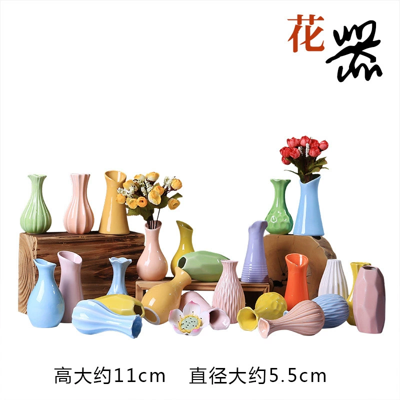 Ceramic creative fresh decorations flower-shaped, small vase, home decor