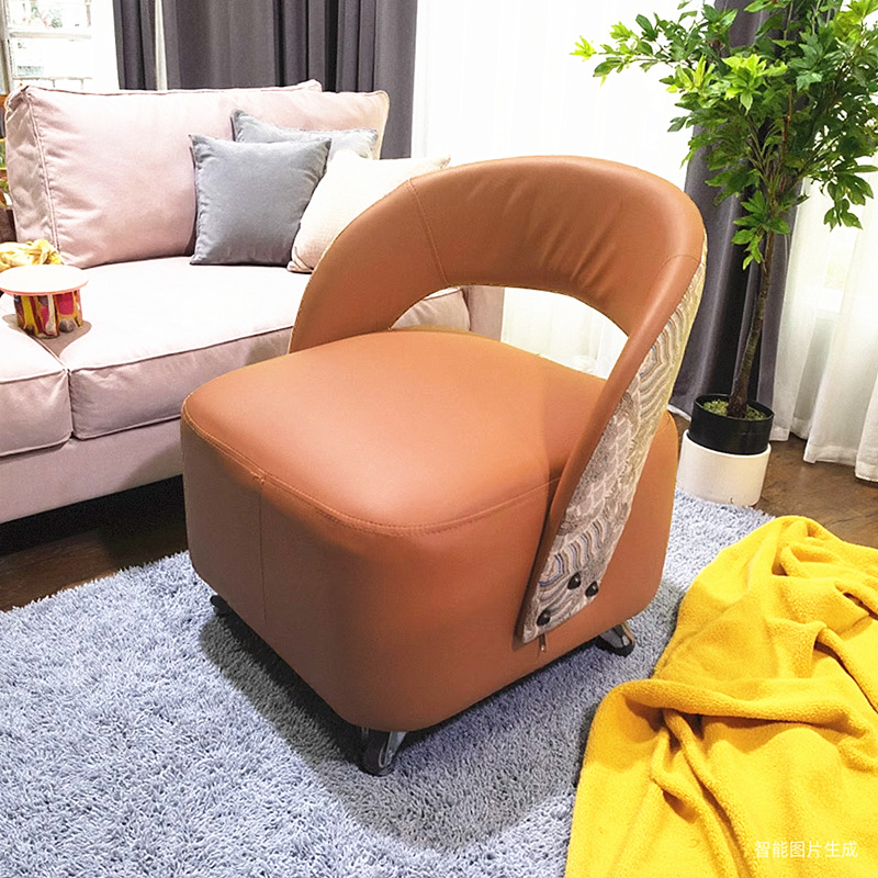 [sitting height 25*40*40] orange cat scratch leather + silent wheels