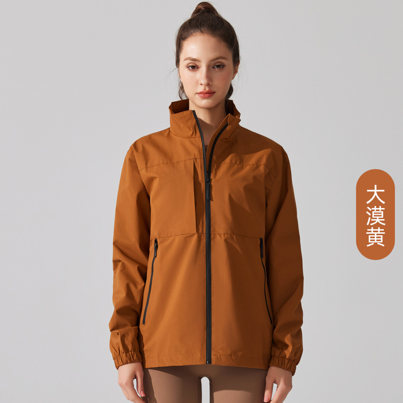 Al aire libre tres abrigo de asalto de cuello vertical abrigo de montaña delgado abrigo de protección solar para correr abrigo de ocio para hombres y mujeres