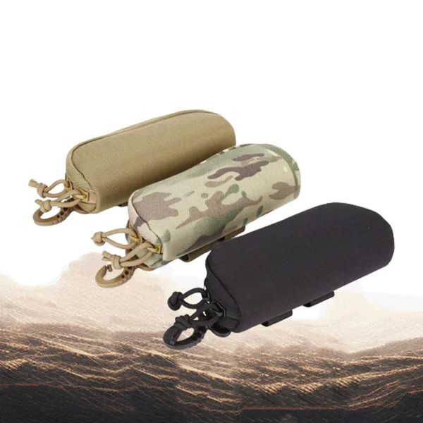Tactical Nylon Hard Shell Glasses Case Molle System Protection Box Accessory Pack Factory Direct Sales in Large Quantity