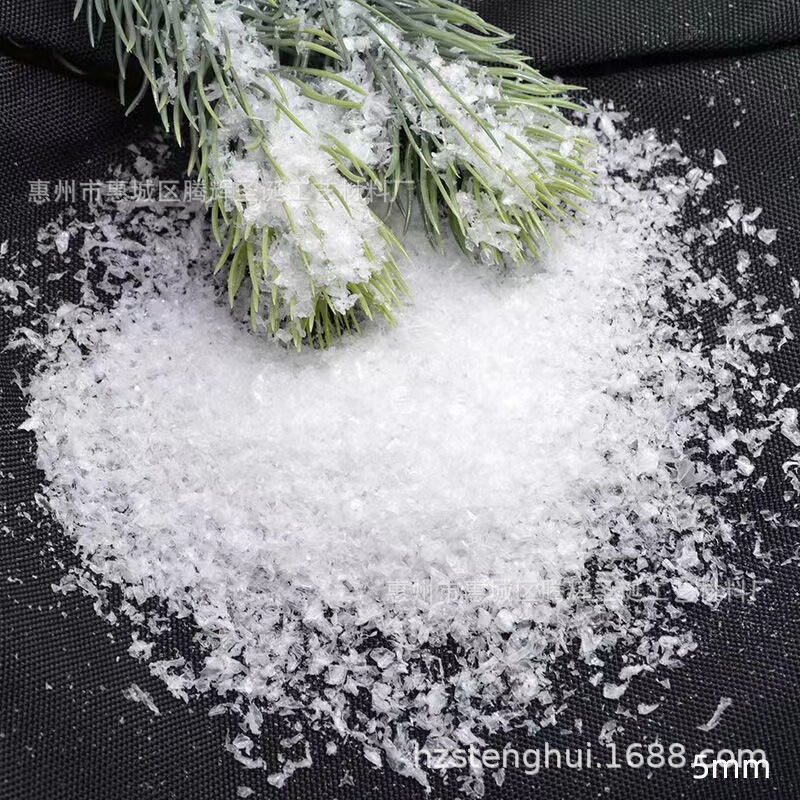 High-quality Artificial Snow Powder, Artificial Artificial Snowflakes, Artificial Snow Powder, Absorbent Snow Powder, Large Pack of Fake Snow Pollen