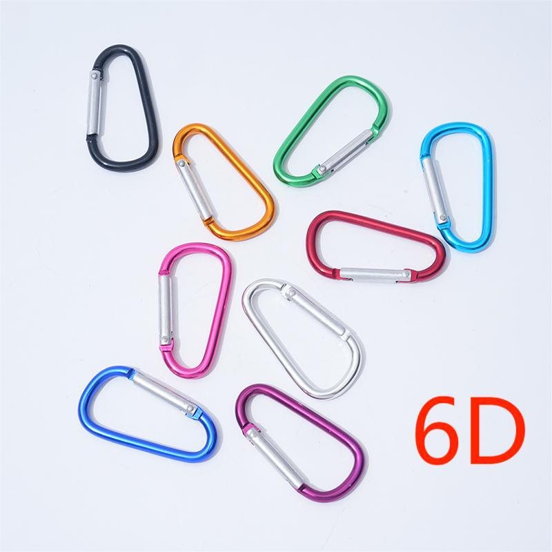 Mountaineering buckle No. 6 D-shaped Mountaineering buckle Outdoor hook Water bottle buckle Mountaineering buckle Mountaineering hook Aluminum alloy Mountaineering buckle