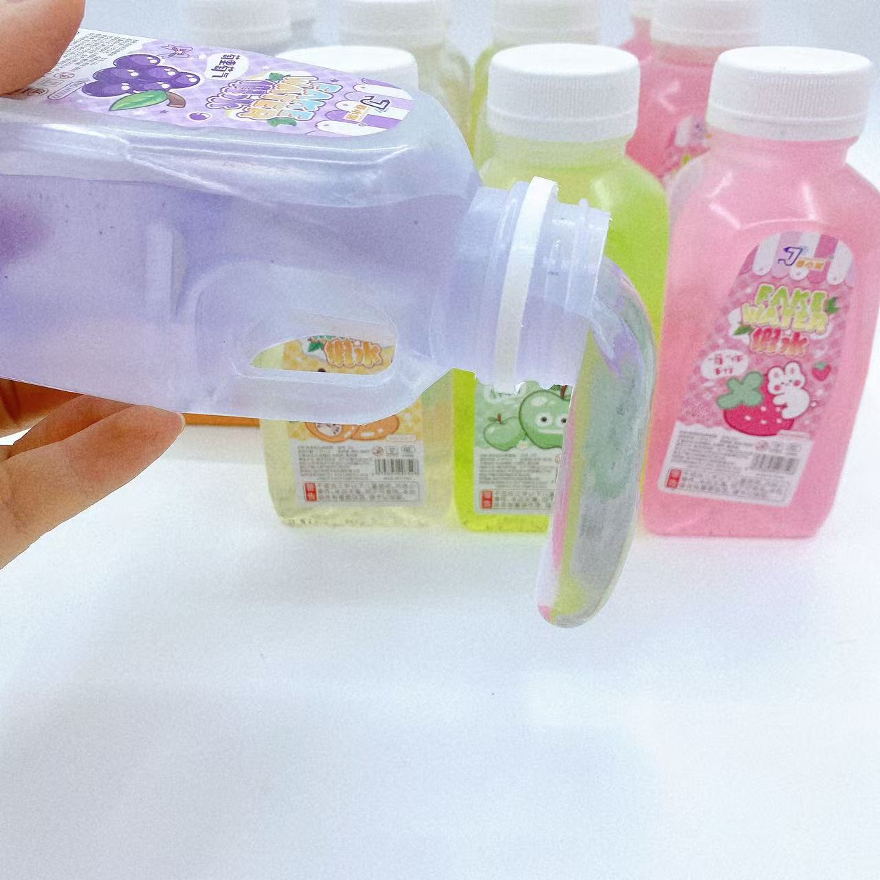 Barro espumoso falso cemento botella de color descomprimida diy mano no mancha barro de color para llevar frutas en barril agua falsa 2 yuanes