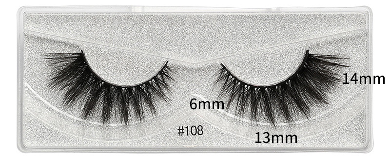 Cute Solid Color Imitation Mink False Eyelashes 3 Pieces Set display picture 5