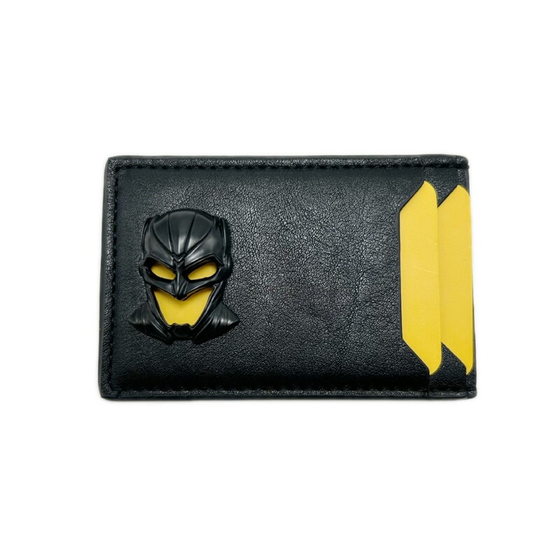 Cross-Border Men's Card Holder Metal Mask Wallet Business Simple Id Holder Superhero Black Card Holder Card Case