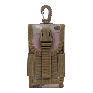 Spot Wholesale Outdoor Sports Tactical Attachment Bag Small Hanging Bag Apple Huawei Phone Case Camouflage 6inch Mobile Phone Bag