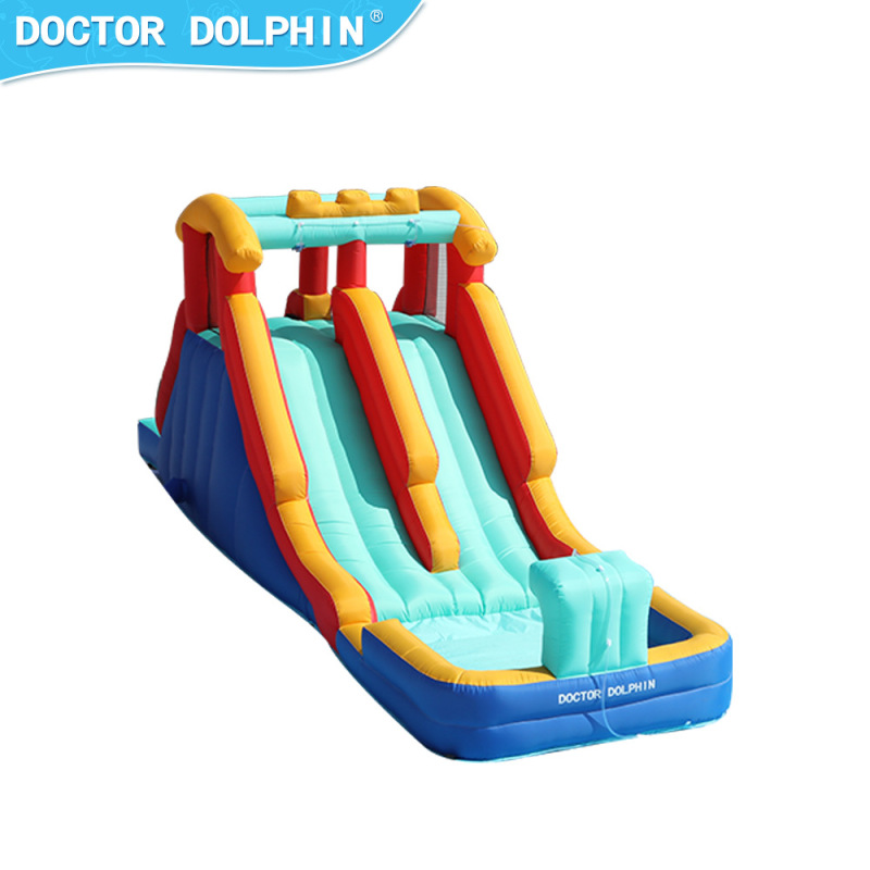 Dr. Dolphin 子供用インフレータブル城屋外トランポリンプール水鉄砲バージョン子供の楽園インフレータブル城工場直販|undefined