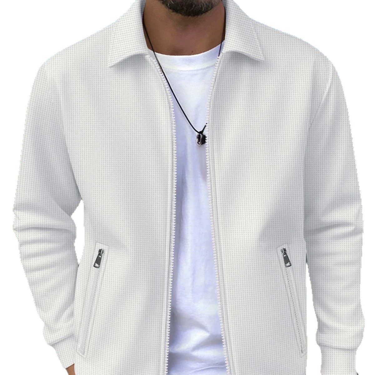 (Cross-border trading), winter solid long-sleeve with zipper, jacket, city style