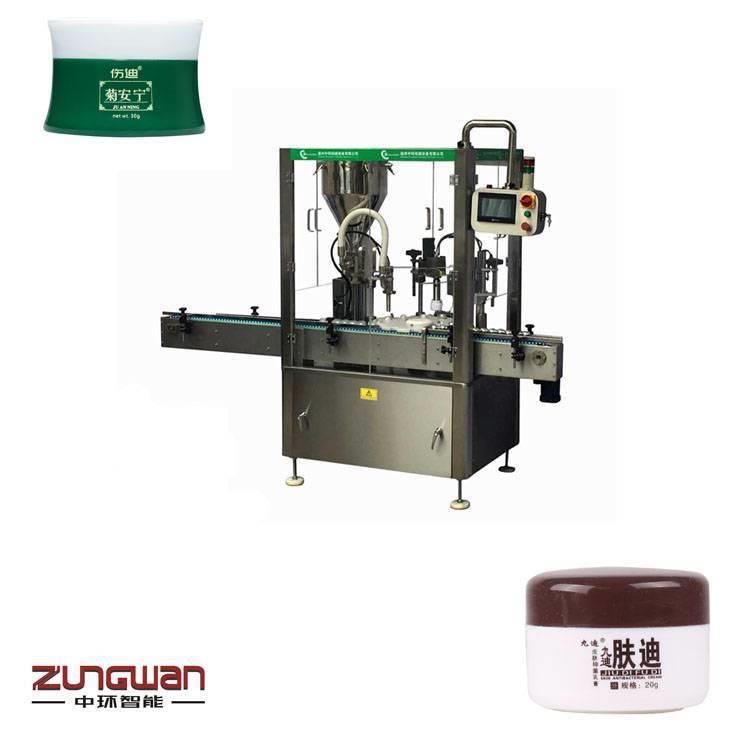 全自动防晒霜灌装机，乐清面霜旋盖机，膏霜灌装旋盖机制造商灌装