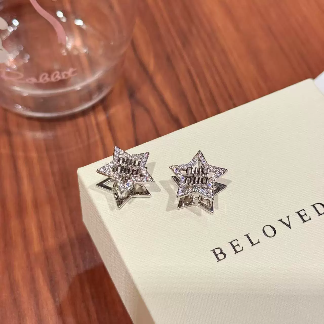 跨境欧美星星耳扣轻奢气质耳饰时尚高级感耳环满钻百搭精致耳扣