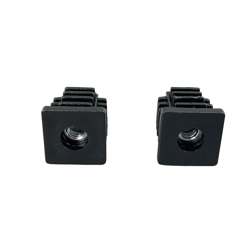 Tuerca cuadrada enchufe M6M8 tubo cuadrado enchufe de plástico accesorios de muebles de hardware rodilla enchufe de tuerca