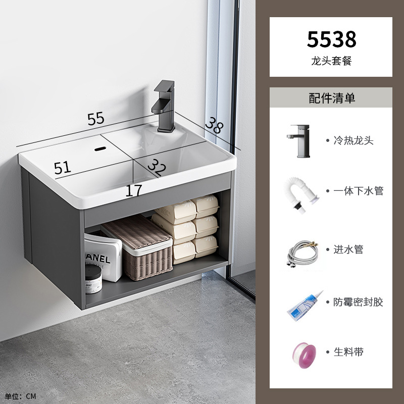 Lavabo de pared simple, pequeño apartamento, cerámica doméstica, lavabo integrado, armario, baño, piscina