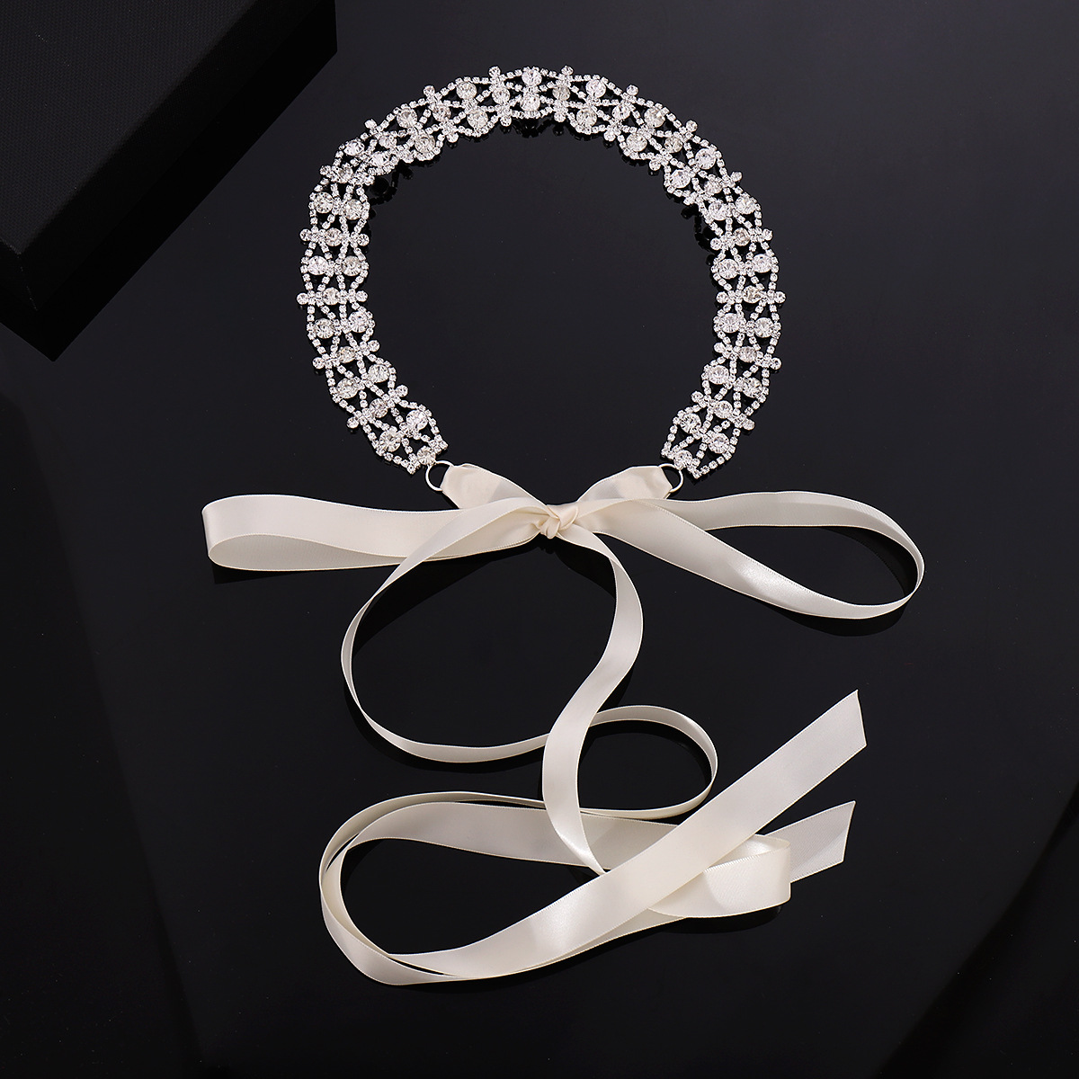 Comercio exterior de la industria pesada cinturón de metal rhinestone incrustaciones sello de la cintura nupcial cadena de la cintura falda decorativa cinta gruesa al por mayor