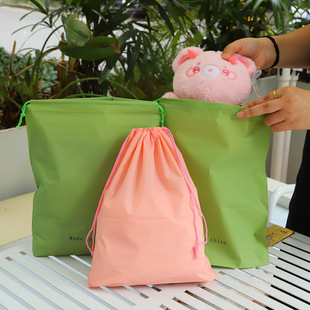 Manufacturer Wholesale Drawstring Thickeneded Drawstring Flap Pocket Pants Modern Simple Pure Color Dustproof Storage Packing Bag Drawstring Bag in Stock