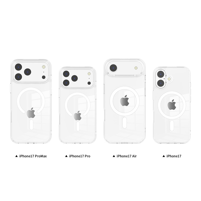 Apple 17/16pro max携帯電話ケース、新しいシンプルなiPhone15 pro透明磁気携帯電話ケースに適しています。|undefined