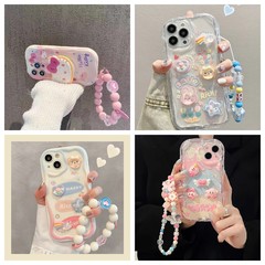 適用立体公仔熊ブレスレットiPhone15携帯ケース13リンゴ14proamx 12女117/8pXR