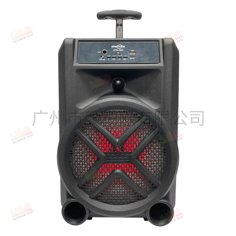 Altavoz Bluetooth Portátil GTS-1630 de 8 Pulgadas, Potencia Exterior, Serie GTS, Fabricante Mayorista