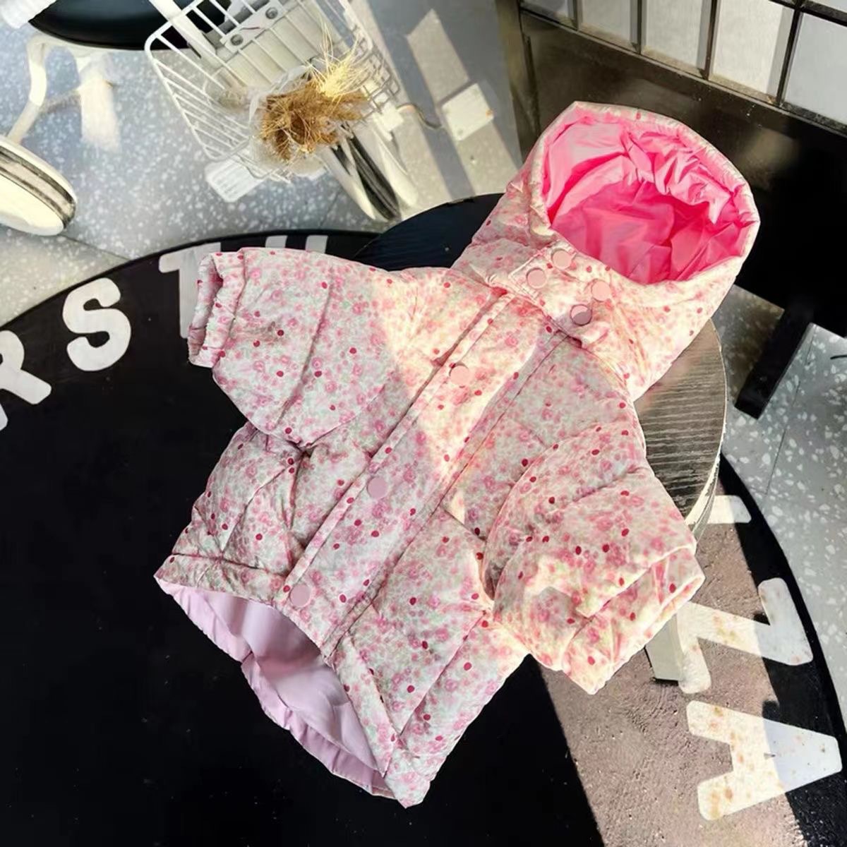 애완 동물 가을과 겨울 두꺼운 코튼 패딩 코트 MALZI STEDI SCHANERY DOG CAT 귀여운 따뜻한 코튼 패딩 코트