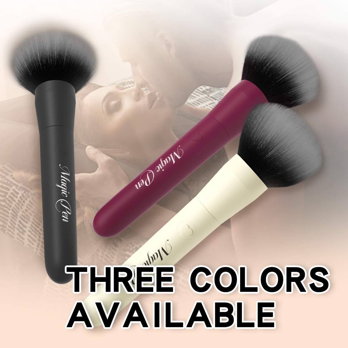 USB Rechargeable Vibrating Foundation Brush Wand, 10 Frequencies, ABS Body, Under 50 dB — detail image 9