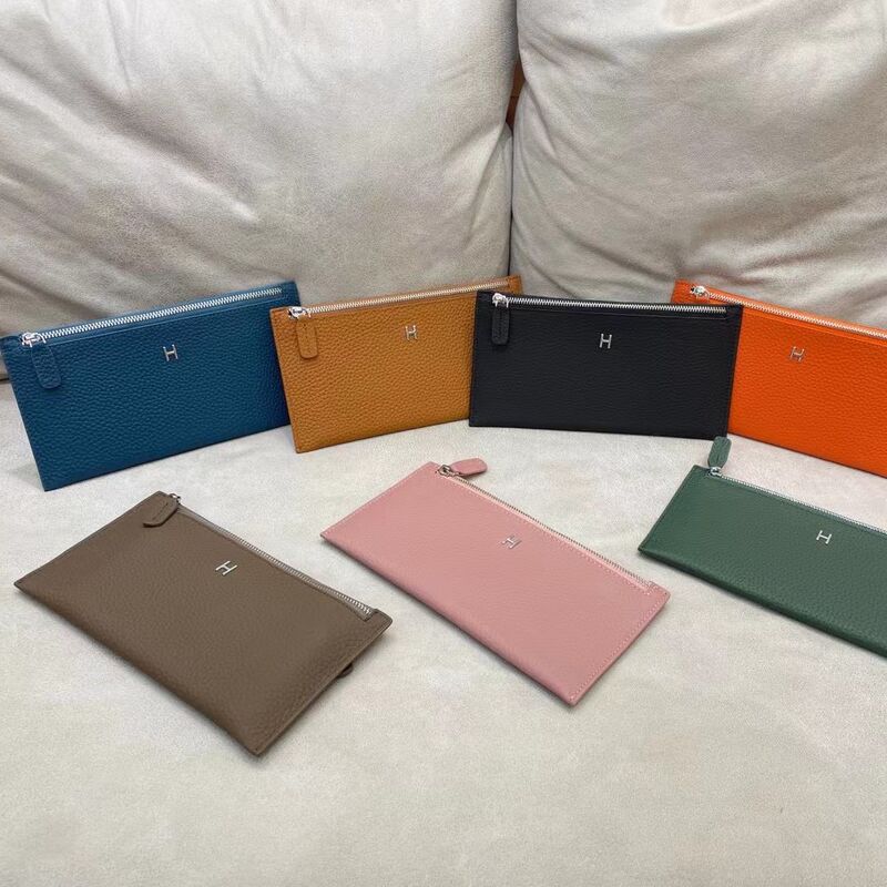 Women's Long H-shaped Genuine Leather Wallet 2023 New Card Bag Integrated Ins Style Summer Ultra-thin Niche Design Sense