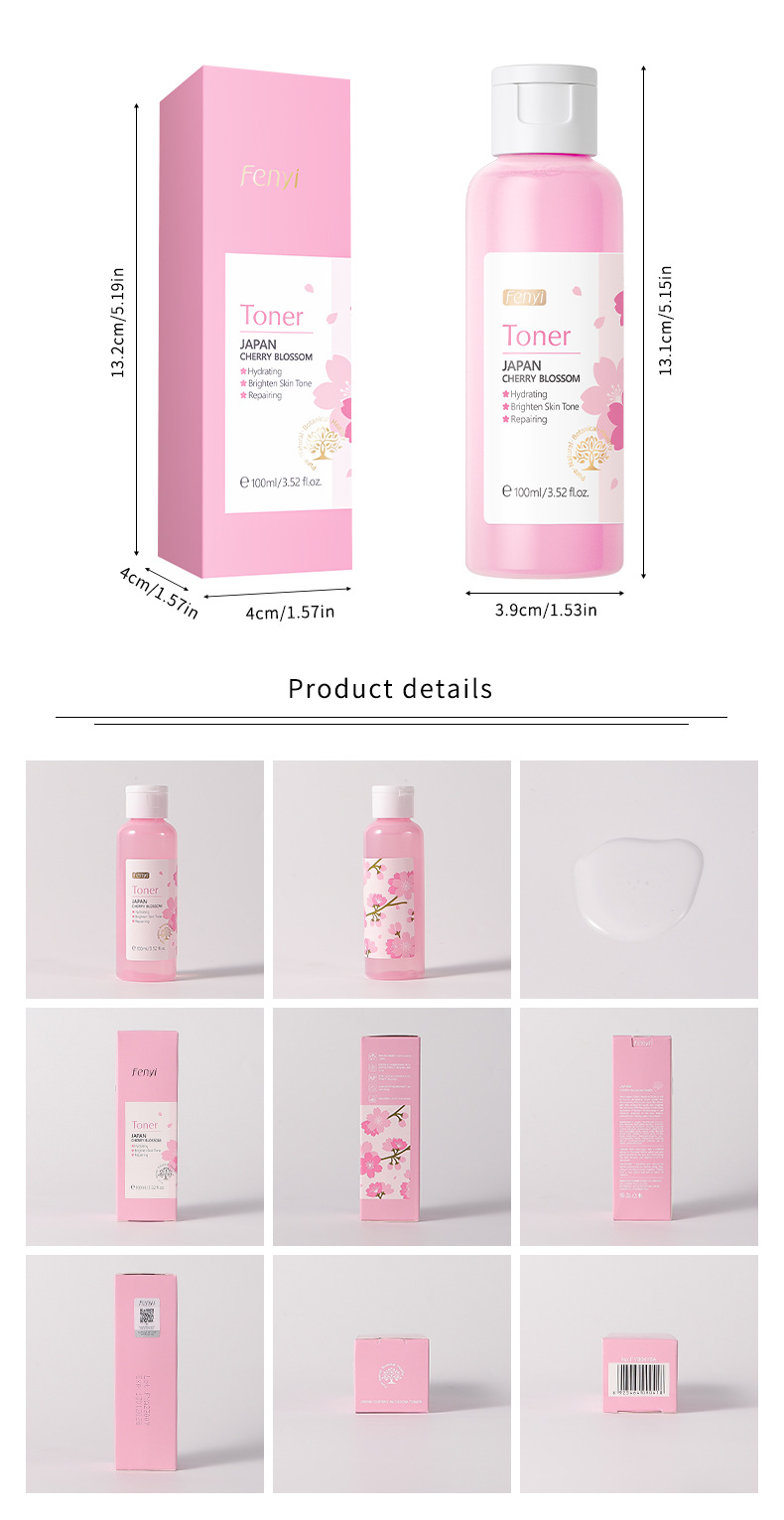 Cross-border fenyi Japanese Cherry Blossom Water 100ml Hydrating and Moisturizing Toner Skin care products Cross-border supply undefined
