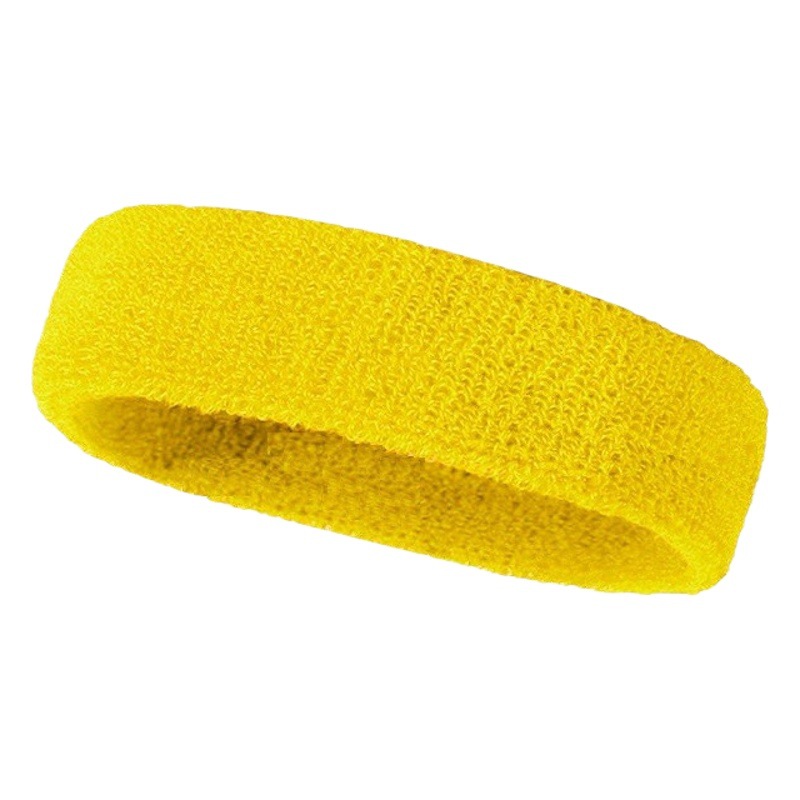 Cross-border sports towel headband sweat-absorbent basketball headband terry hair band knitted turban elastic headband