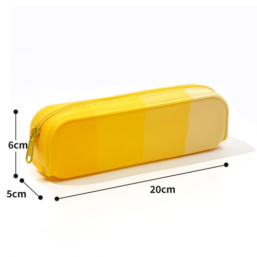 Piano Accordion Rainbow Zipper New Receipt Multi-layer Macaron Pen Bag High School Simple School Supplies Student Portable