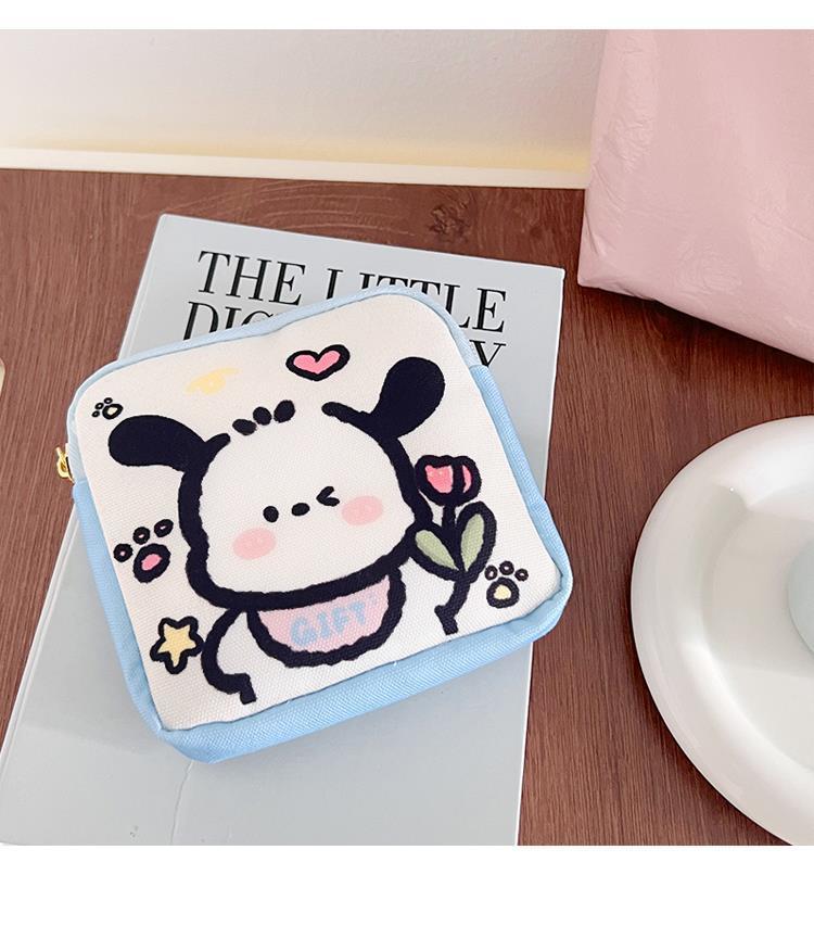 Pacha perro Pooh oso papá tía toalla bolsa de almacenamiento de gran capacidad lindo estudiante portátil Portátil Bolsa mensual chica