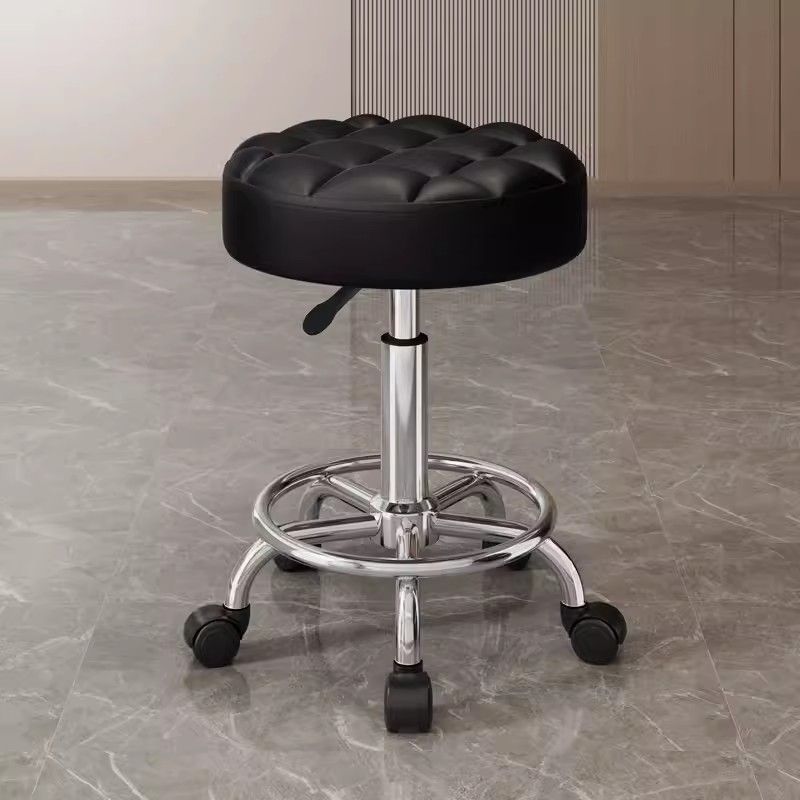 Taburete de belleza, polea de elevación rotativa, taburete de computadora, taburete de manicuría, taburete redondo, peluquería, silla giratoria, salón de peluquería especial