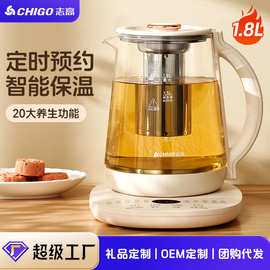 志高煮茶器保温热水壶办公室玻璃煮煎药壶养生壶可调温智能控温