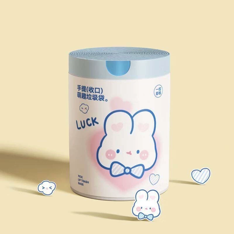 Веревочная ручная сумка для мусора Домашний большой размер утолщенный милый мультфильм с высокой стоимостью печати мешок для мусора завод оптом