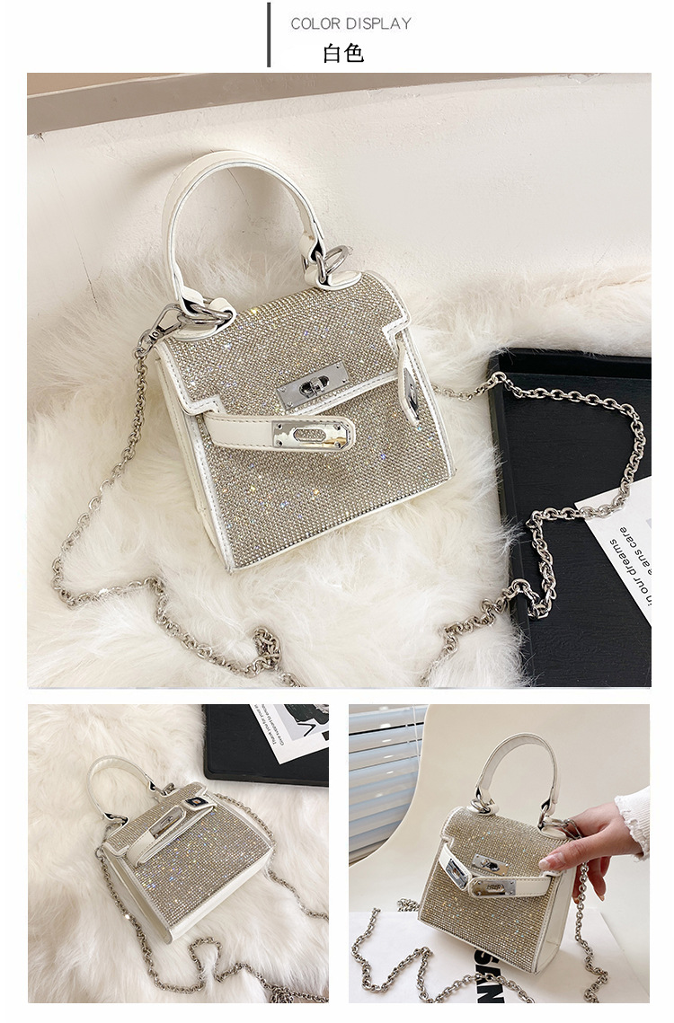 New Fashion Diamond-studded Mini Square Bag display picture 38