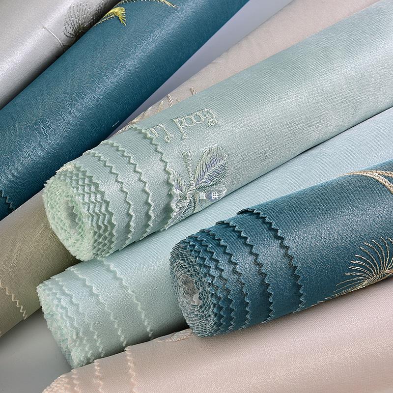 美式田园小碎花墙布无缝全屋电视墙背景壁布北欧卧室复古轻奢刺绣