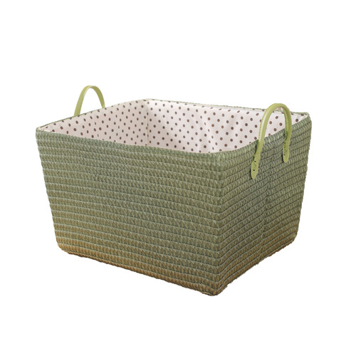 Minimalist Japanese-style large clothing folding woven storage basket snack miscellaneous toys washable snack storage organization