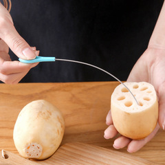 Lotus root cleaning brush gap cleaning stainless steel tool lotus root washing tool piping mouth bottle straw lotus root pore brush