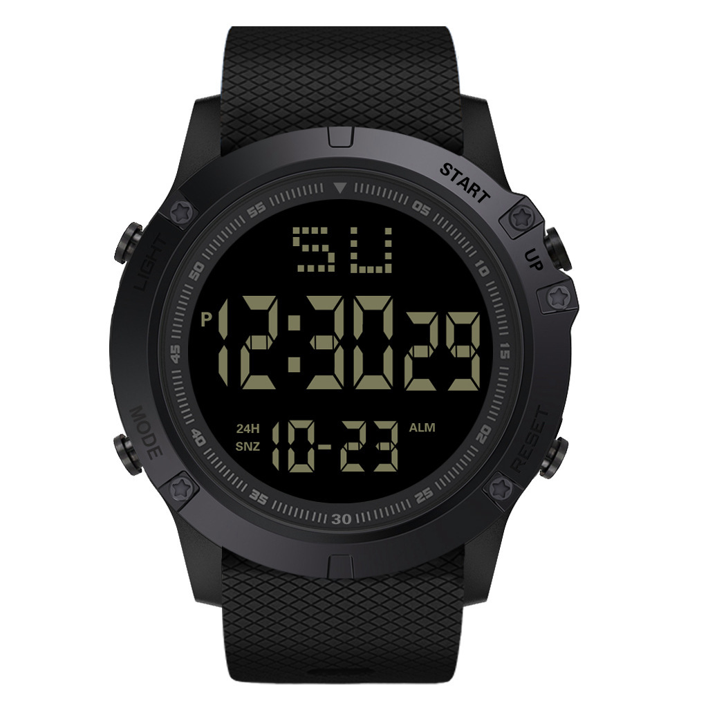 Sports Solid Color Electronic Men's Watches display picture 5