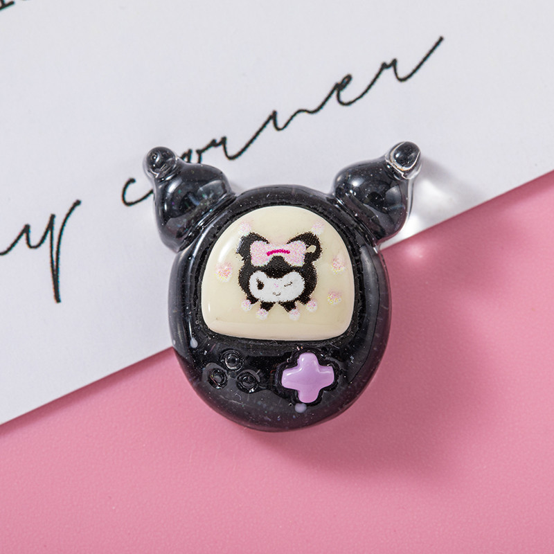 Nuevo hielo transparente sanrio resina de dibujos animados accesorios coolomi muñeca DIY crema goma teléfono caso cuerda pelo material