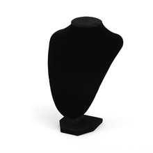 绒布项链展示架首饰颈模饰品架人像模特脖子柜台珠宝陈列摆摊道具