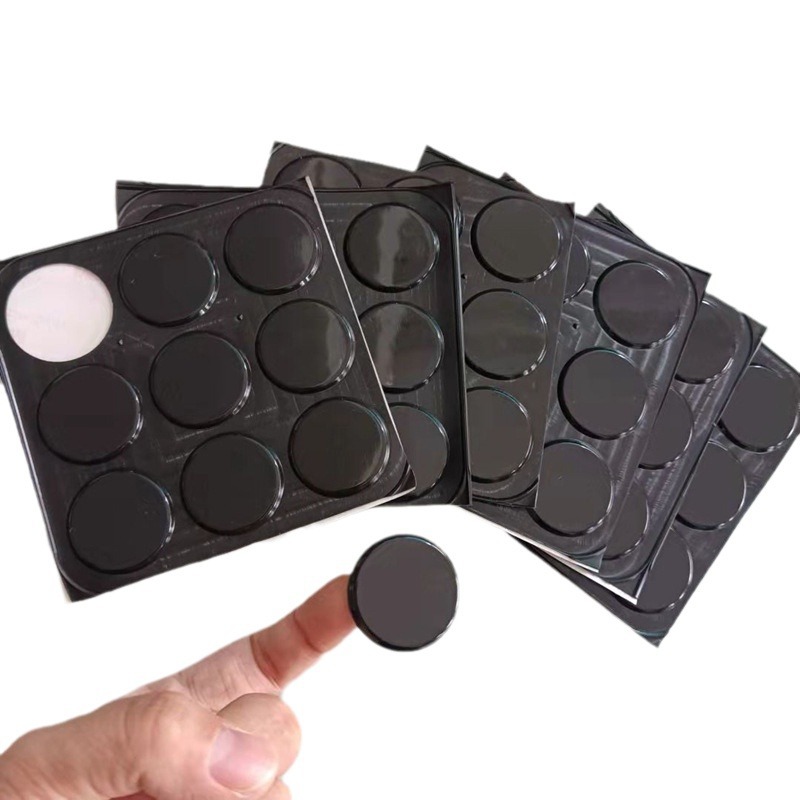 现货圆柱形硅胶防撞贴透明硅胶垫家具消音垫防滑硅胶脚垫自粘胶粒