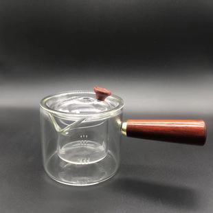 Thickened glass teapot side handle black tea small green orange teapot filter flower teapot tea maker