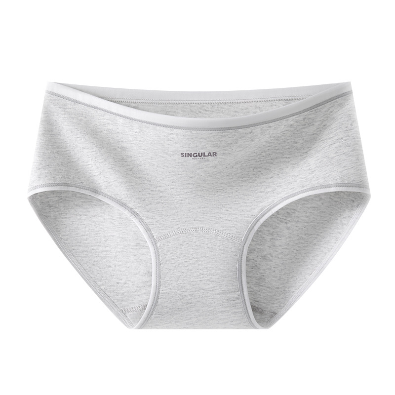 Bragas de algodón de entrepierna alargada Bragas de cintura media para niñas de algodón Clase A Bragas de entrepierna antibacterianas de grado 10A entrepierna de algodón para mujer