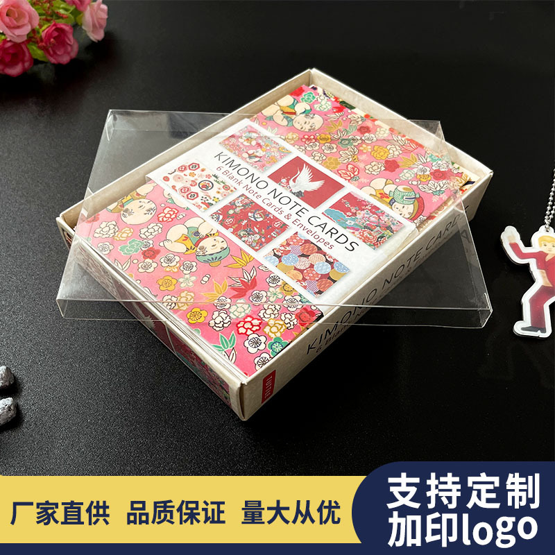 透明pvc盒盖 塑料天地盖纸盒盖 可印logo pet明信片礼品盒盖