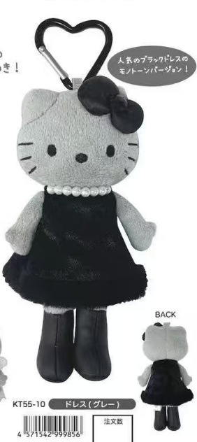 12月納品予定 サンリオ ロングレッグドール ブラックレザーロングレッグドール エンジェルユニコーン キティ ハートチャーム|undefined